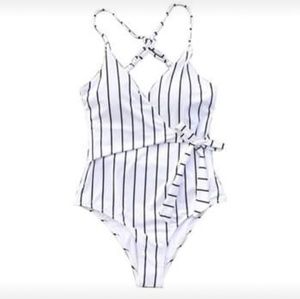 CupShe Striped One Piece Swimsuit